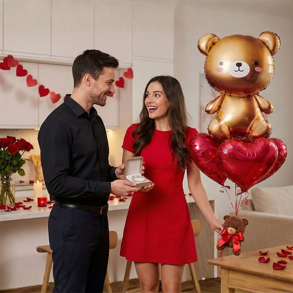 Balonski šopek Topli objem ljubezni